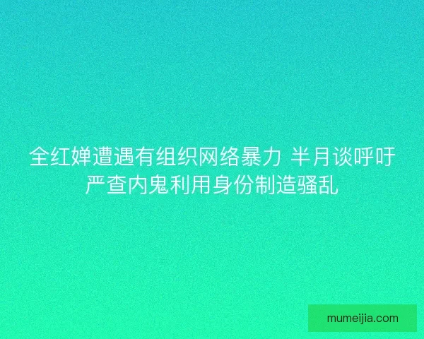 全红婵遭遇有组织网络暴力 半月谈呼吁严查内鬼利用身份制造骚乱